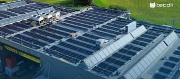 Solaranlage von Tecdil in einem Neubau installiert