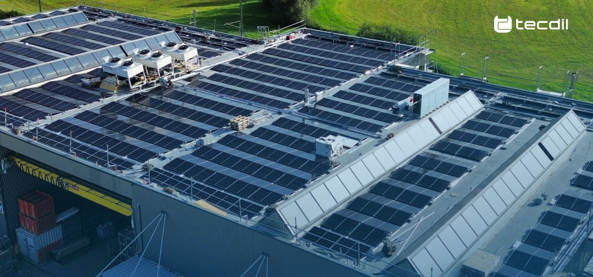 Solaranlage von Tecdil in einem Neubau installiert